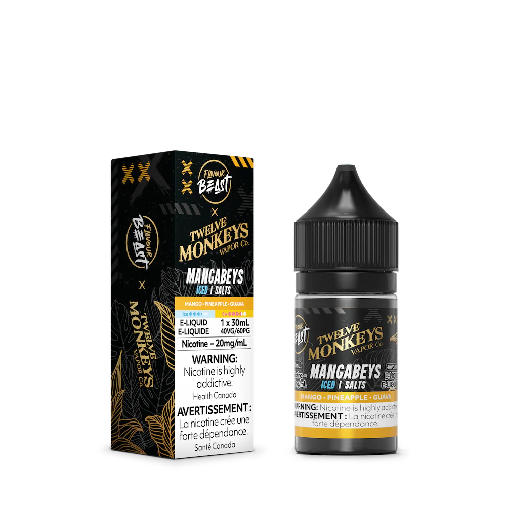 Flavour Beast x Twelve Monkeys ICE Salt Nic Vape Juice - Mangabeys (30ml)