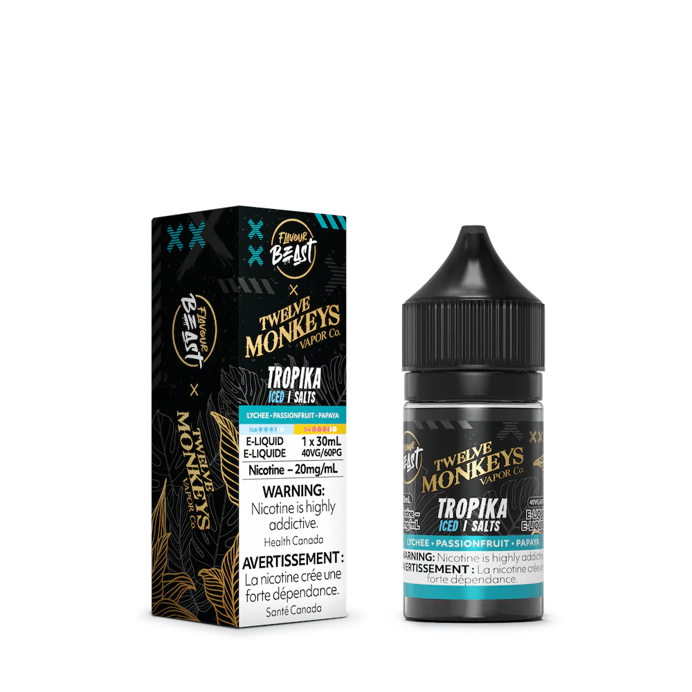 Flavour Beast x Twelve Monkeys ICE Salt Nic Vape Juice - Tropika (30ml)