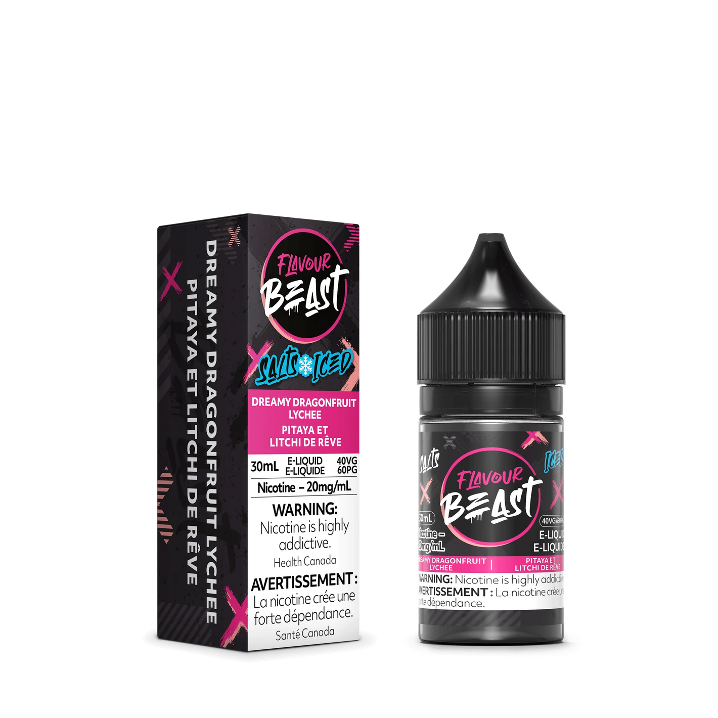 Flavour Beast ICE Salt Nic Vape Juice - Dreamy Dragonfruit Lychee (30ml)