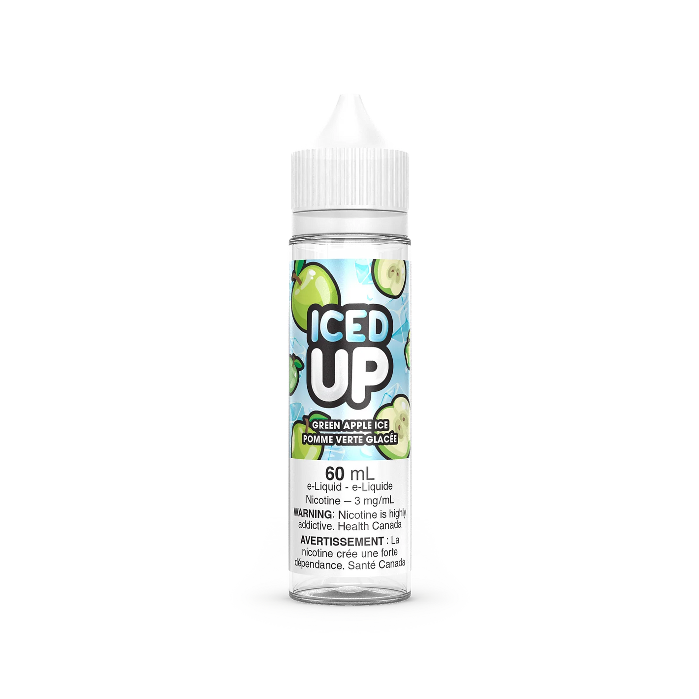 Iced Up Juice Freebase - Green Apple Ice ( 60 mL)