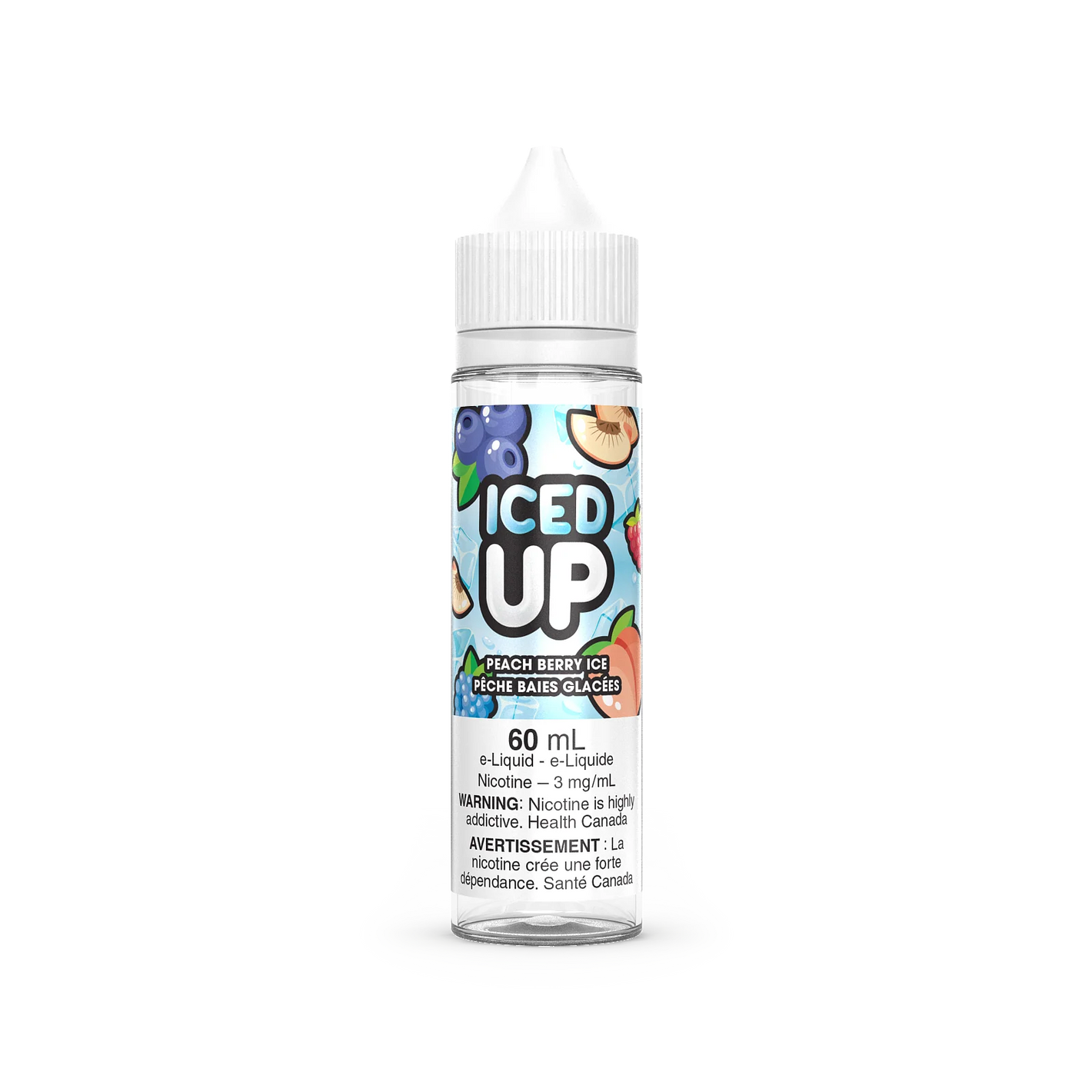 Iced Up Juice Freebase - Peach Berry Ice (60 mL)