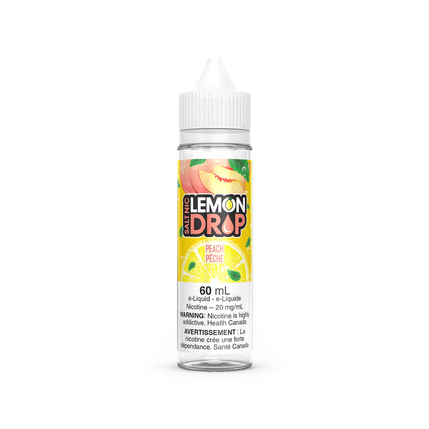 Lemon Drop Salt Nic Vape Juice– Peach (60mL)