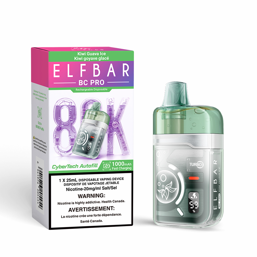 Elf Bar Bc Pro 80k Disposable Vape - Kiwi Guava Ice