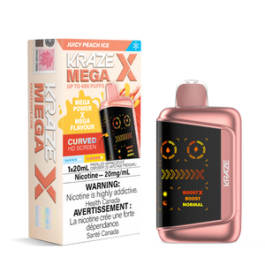 Kraze Mega X - Juicy Peach Ice