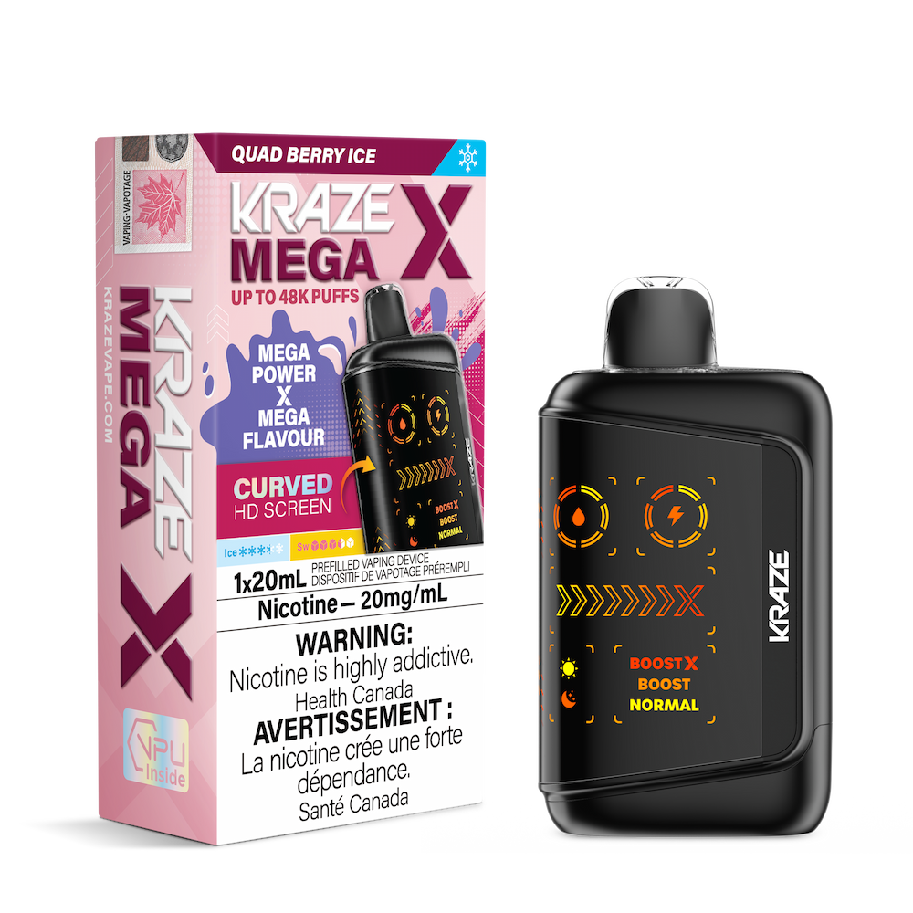 Kraze Mega X - Quad Berry Ice