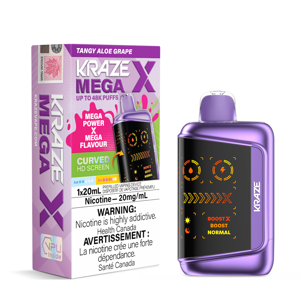 Kraze Mega X - Tangy Aloe Grape