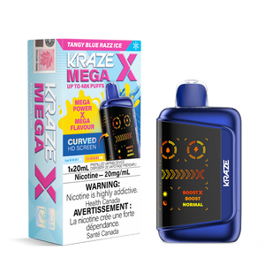 Kraze Mega X - Tangy Blue Razz Ice