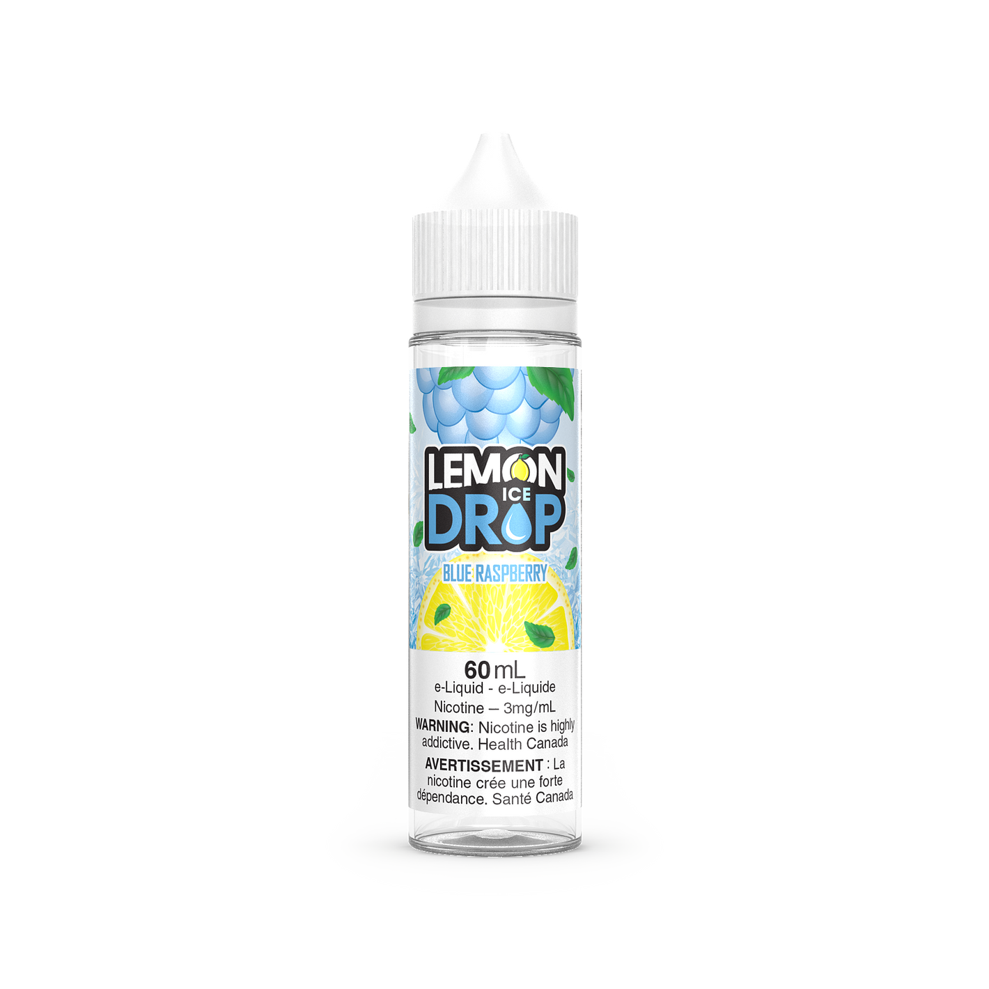 Lemon Drop ICE Vape Juice Freebase - Blue Raspberry (60ml)