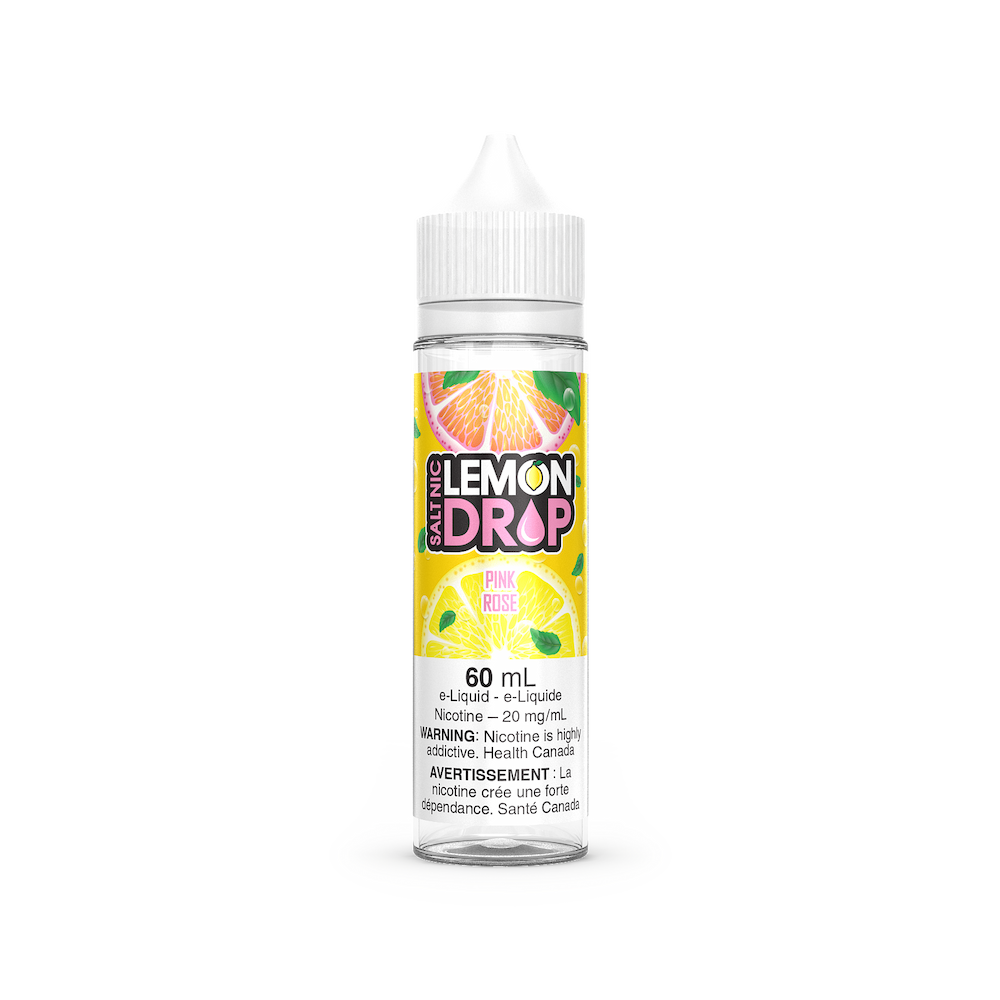 Lemon Drop Salt Nic Vape Juice– Pink (60mL)