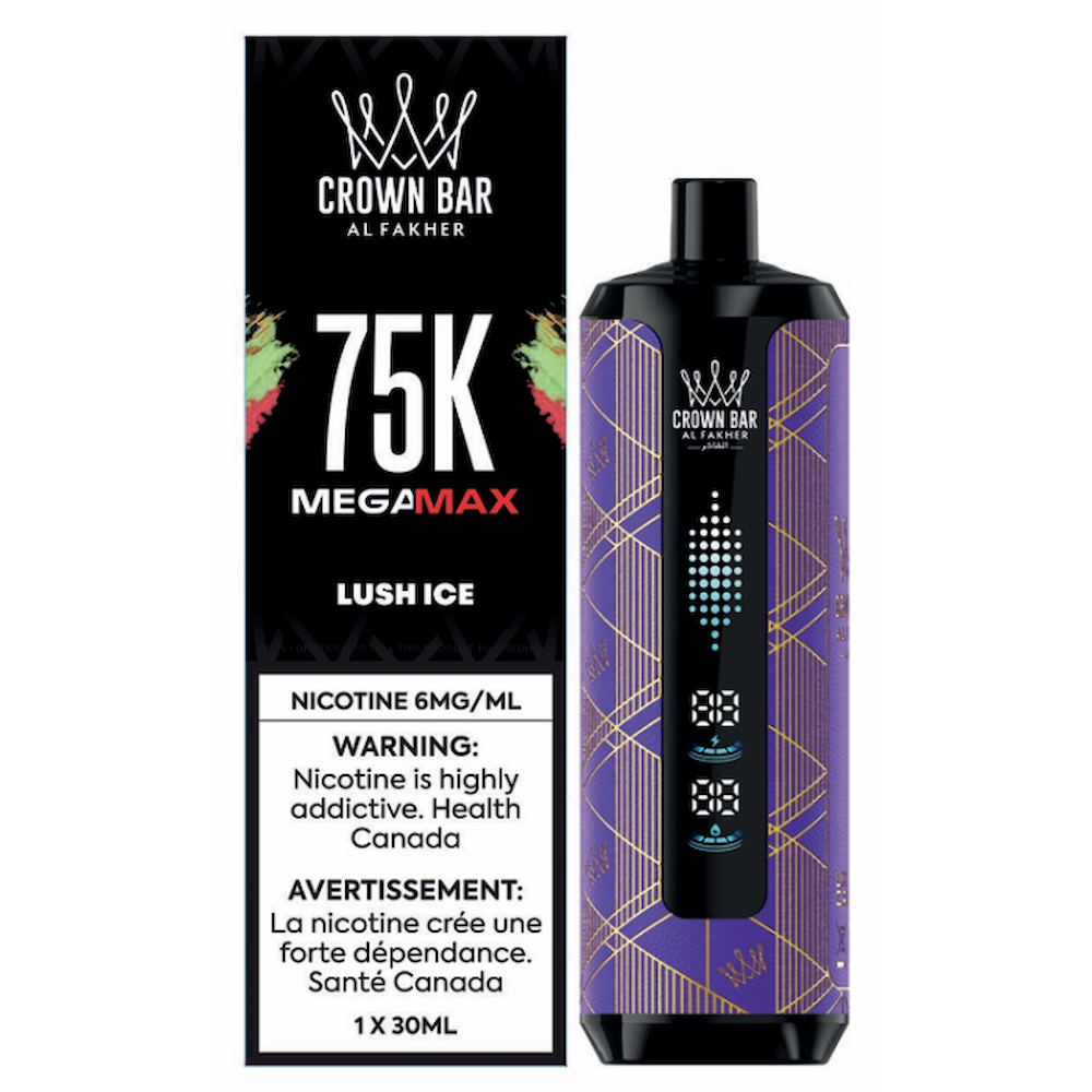 Al Fakher Crown Bar 75K Mega Max Disposable Vape - Lush Ice