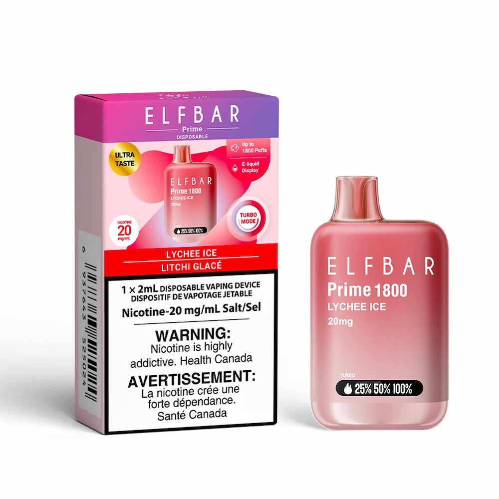ELF Bar Prime 1800 Puffs - Lychee Ice