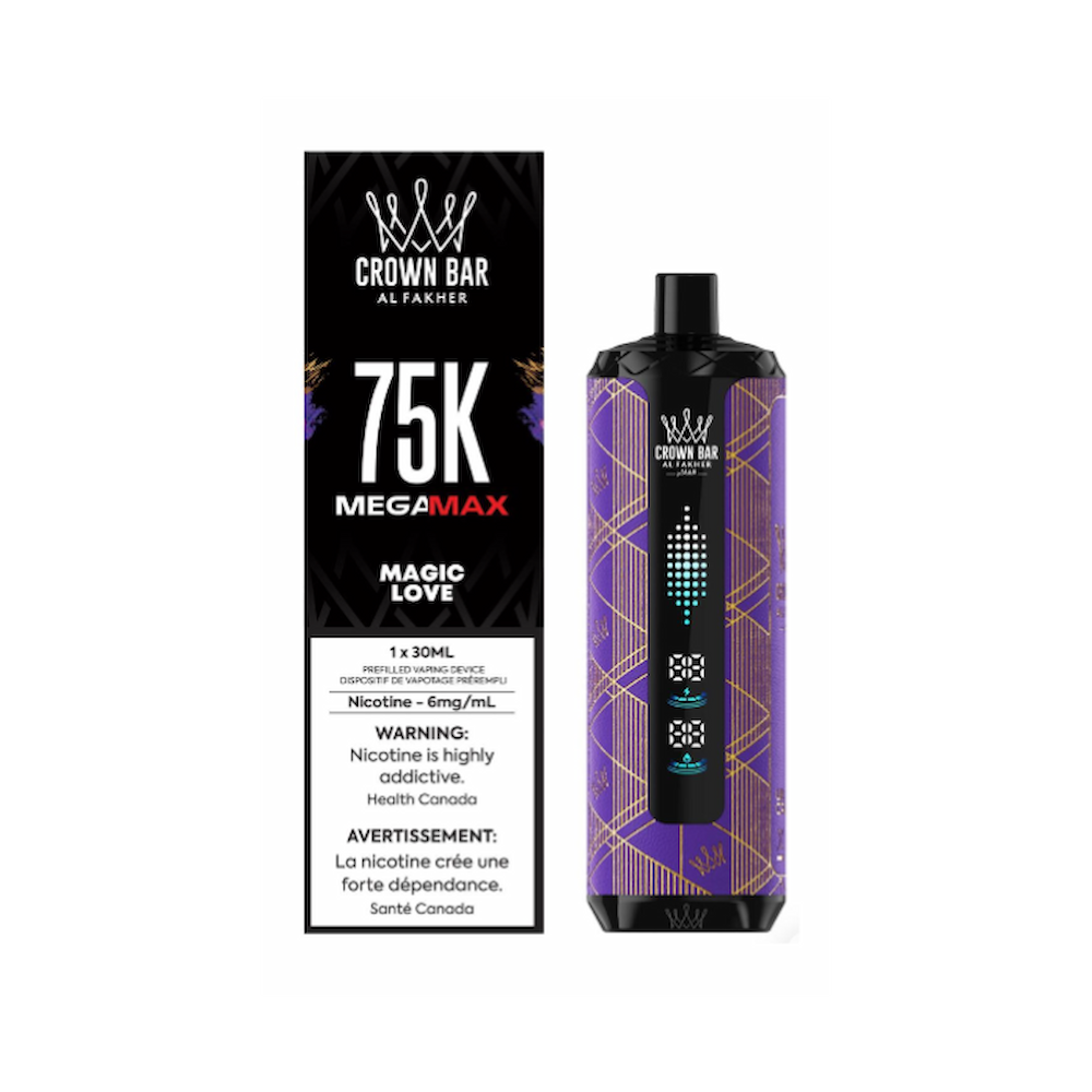 Al Fakher Crown Bar 75K Mega Max Disposable Vape - Magic Love