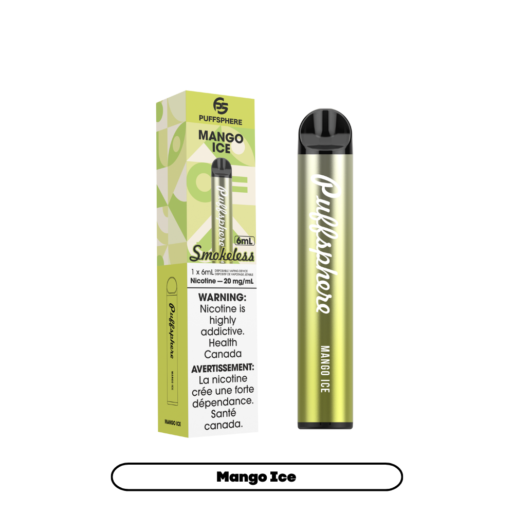 Puffsphere Smokeless Disposable Vape - Mango Ice