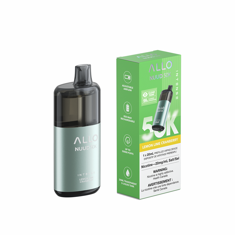 Allo Intense Nuud 50K Disposable Vape - Lemon Lime Cranberry