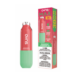 OVNS Max 3k Puffs Disposable Vape - Dragonfruit Strawberry Ice