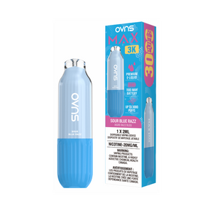 OVNS Max 3k Puffs Disposable Vape - Sour Blue Razz