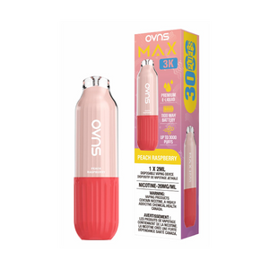 OVNS Max 3k Puffs Disposable Vape - Peach Raspberry