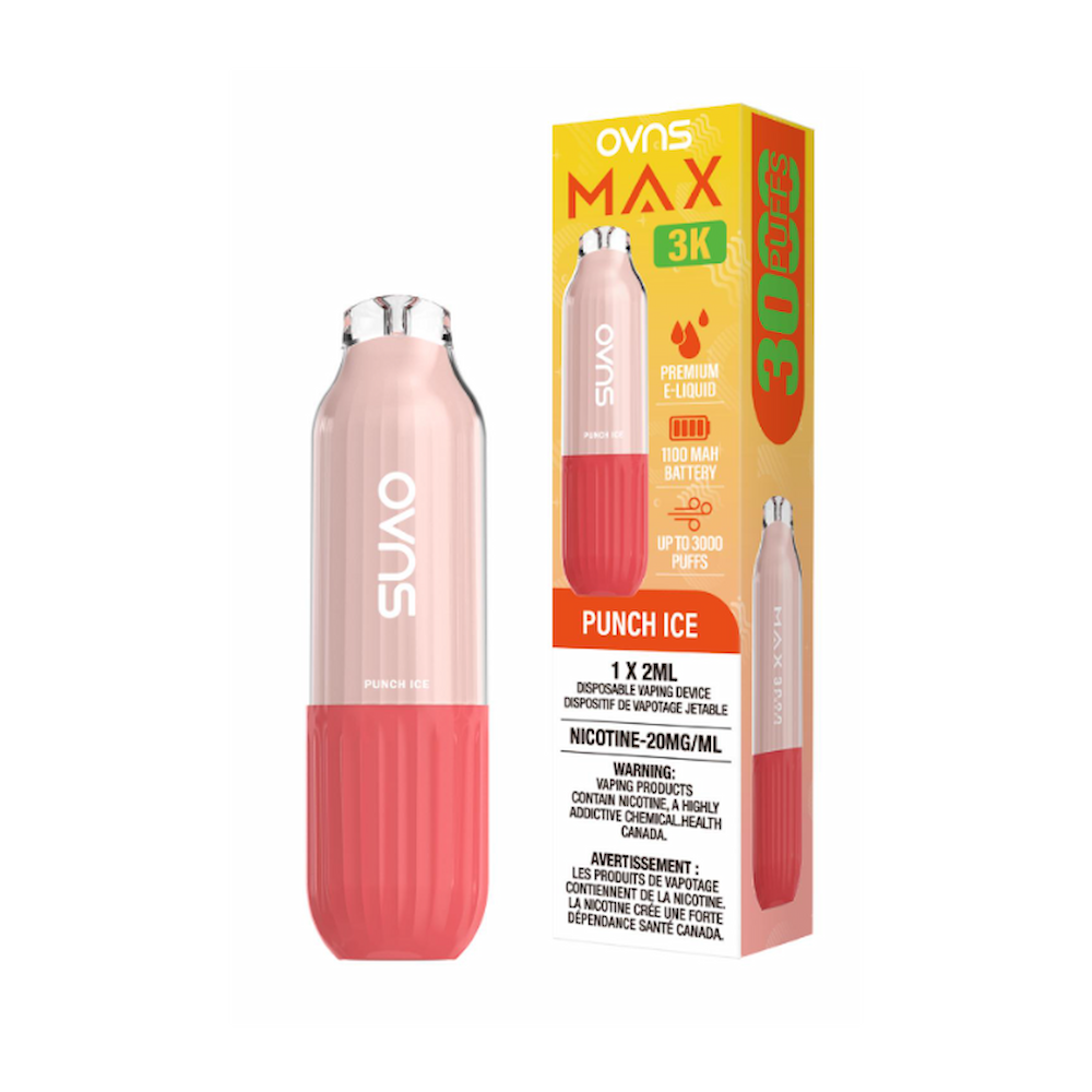 OVNS Max 3k Puffs Disposable Vape - Punch Ice
