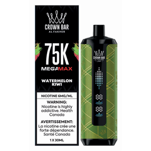 Al Fakher Crown Bar 75K Mega Max Disposable Vape - Watermelon Kiwi
