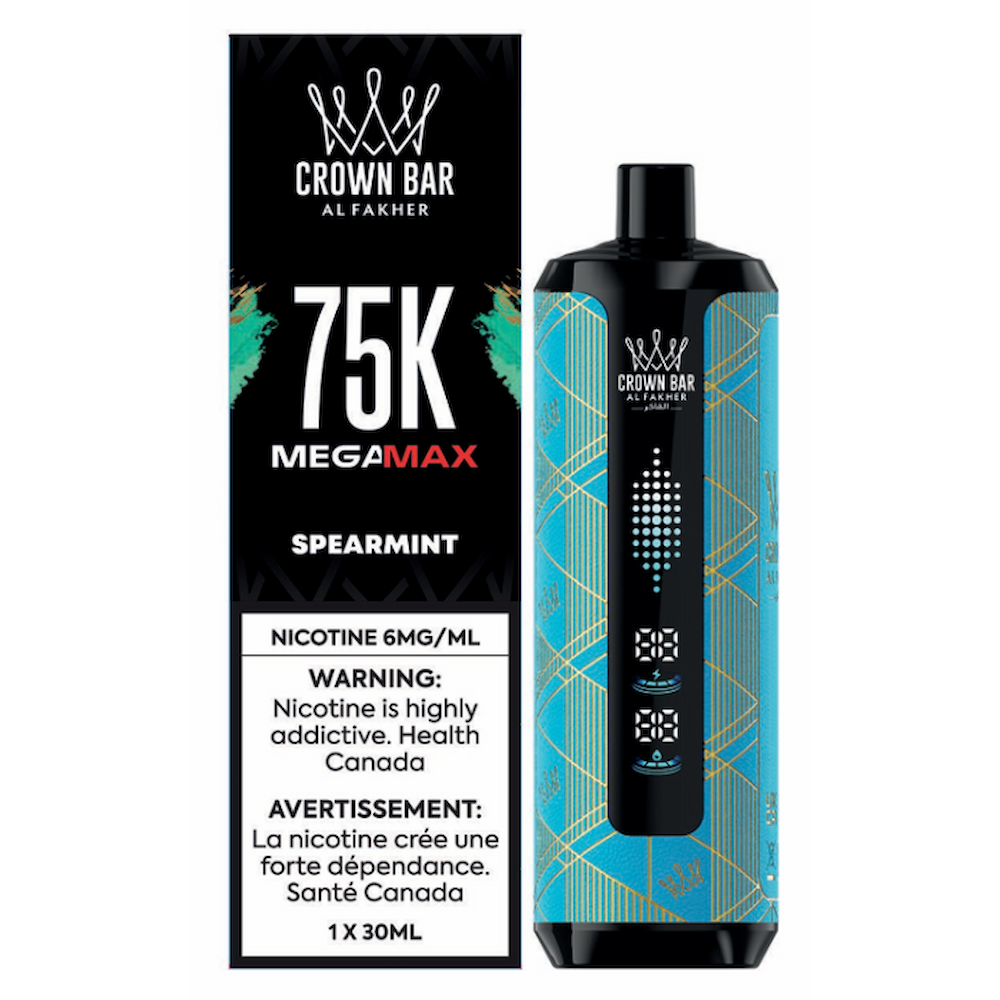 Al Fakher Crown Bar 75K Mega Max Disposable Vape - Spearmint
