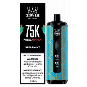 Al Fakher Crown Bar 75K Mega Max Disposable Vape - Spearmint