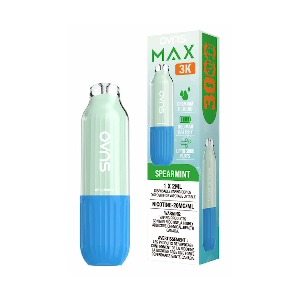 OVNS Max 3k Puffs Disposable Vape - Spearmint