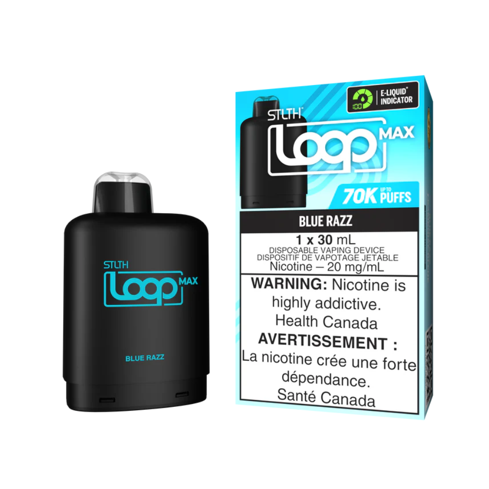 STLTH 70k Loop Max Pre-filled Vape Pod - Blue Razz