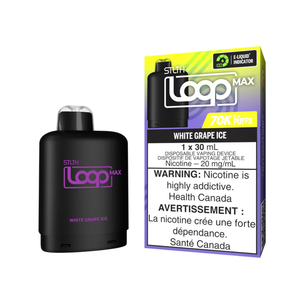 STLTH 70k Loop Max Pre-filled Vape Pod - White Grape Ice