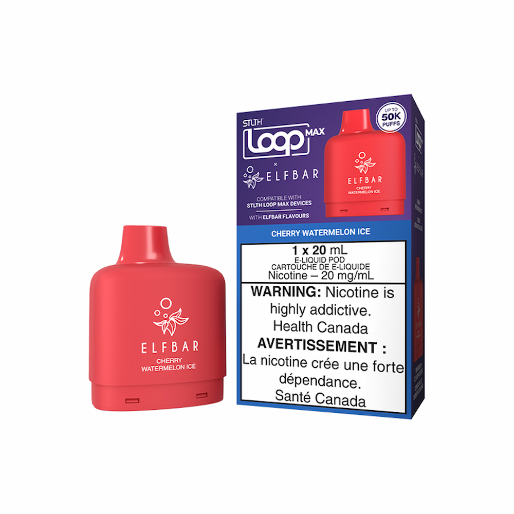 STLTH x Elf Bar 50k Loop Max Pre-filled Vape Pod - Cherry Watermelon Ice
