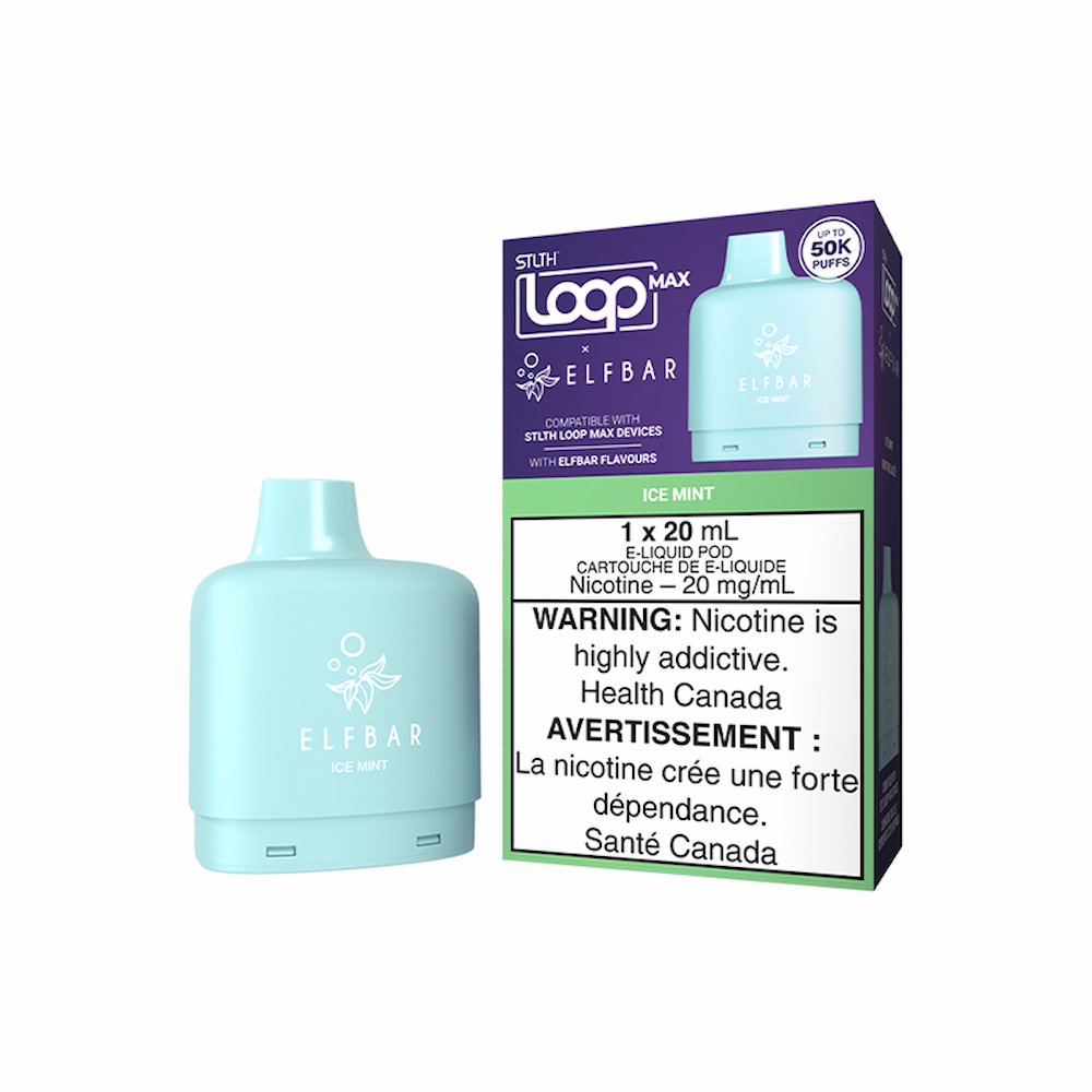 STLTH x Elf Bar 50k Loop Max Pre-filled Vape Pod - Ice Mint