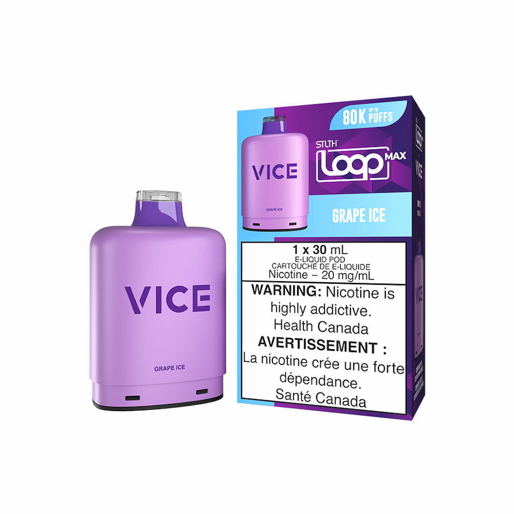 STLTH x Vice 80k Loop Max Pre-filled Vape Pod - Grape Ice