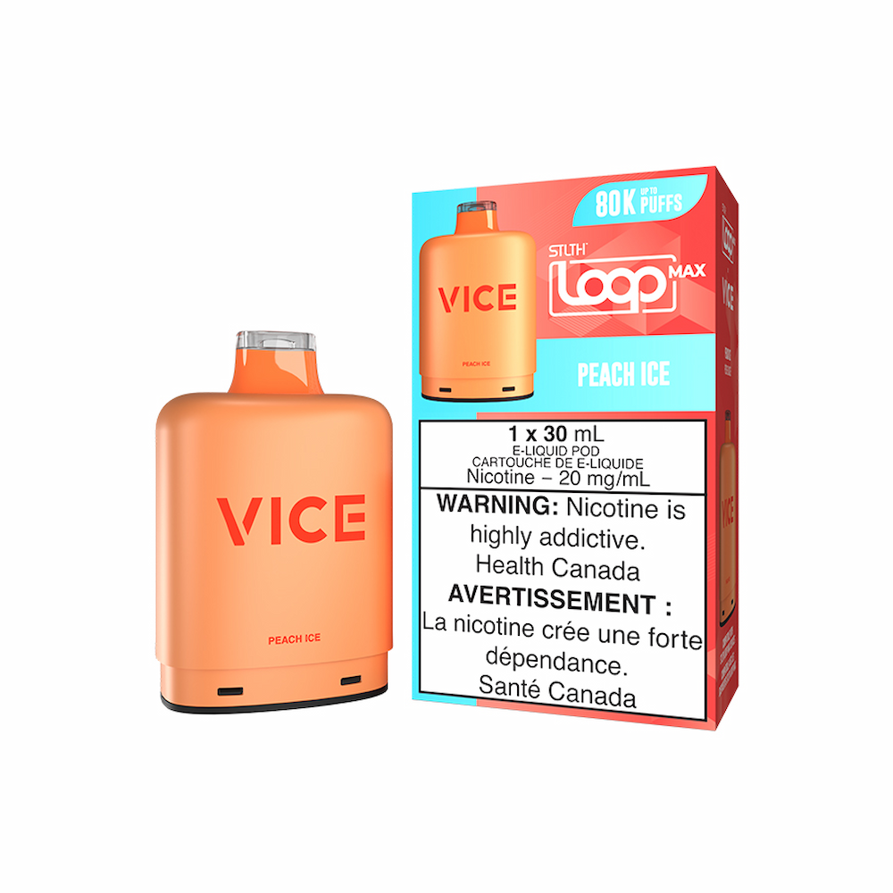 STLTH x Vice 80k Loop Max Pre-filled Vape Pod - Peach Ice