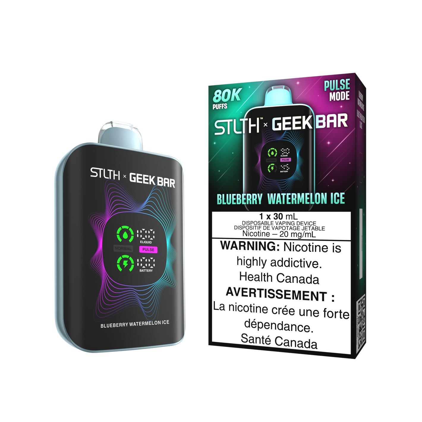 Stlth x Geekbar Disposable Vape - Blueberry Watermelon Ice