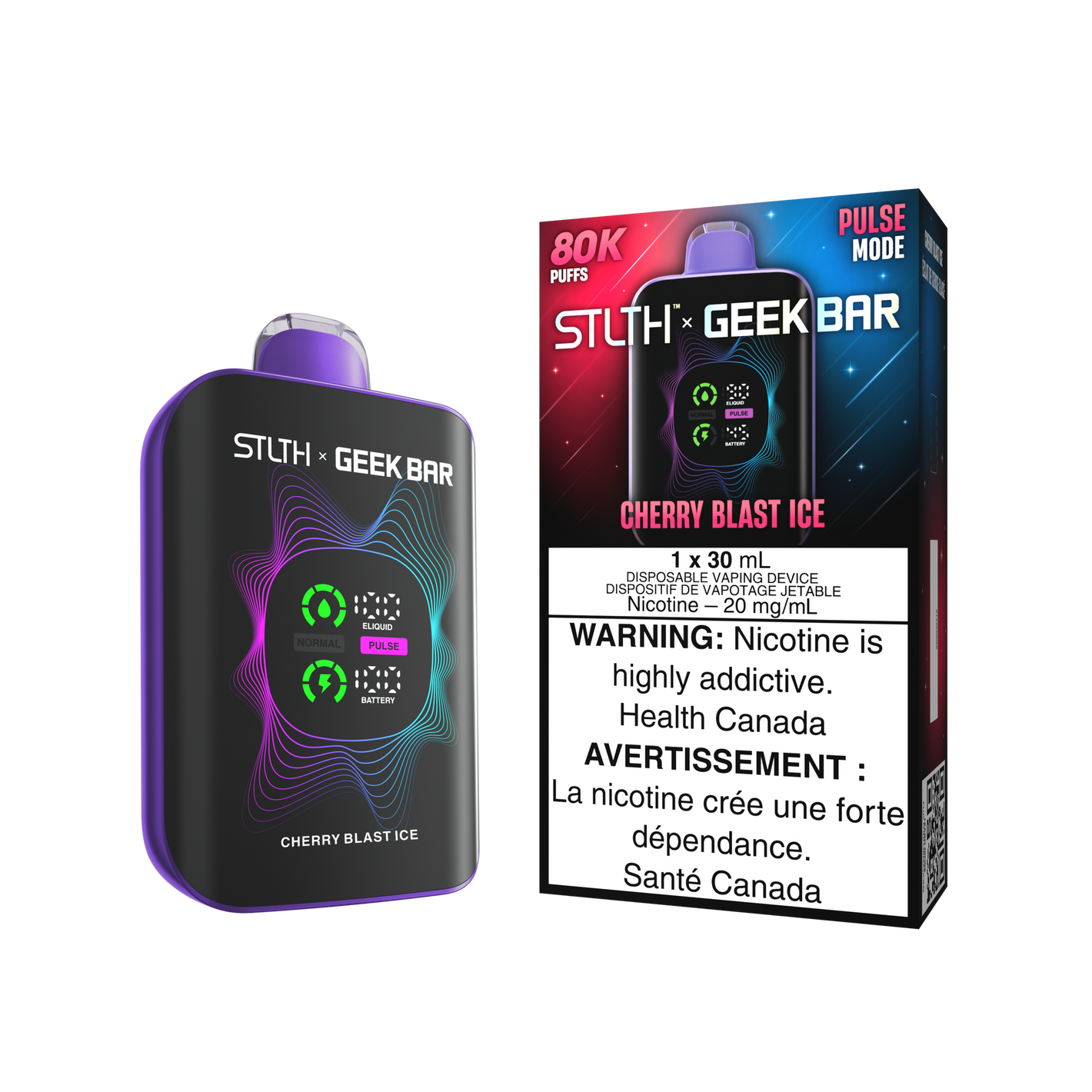 Stlth x Geekbar Disposable Vape - Cherry Blast Ice