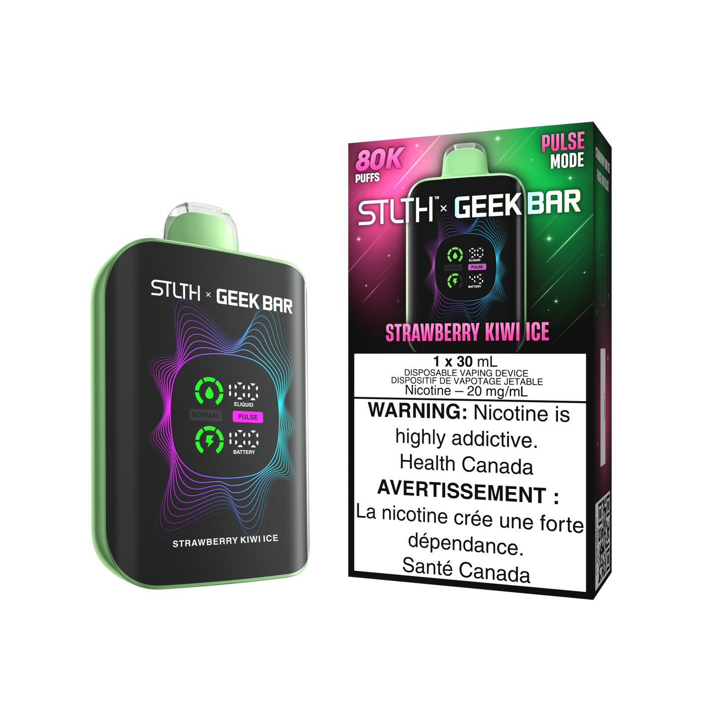Stlth x Geekbar Disposable Vape - Strawberry Kiwi Ice