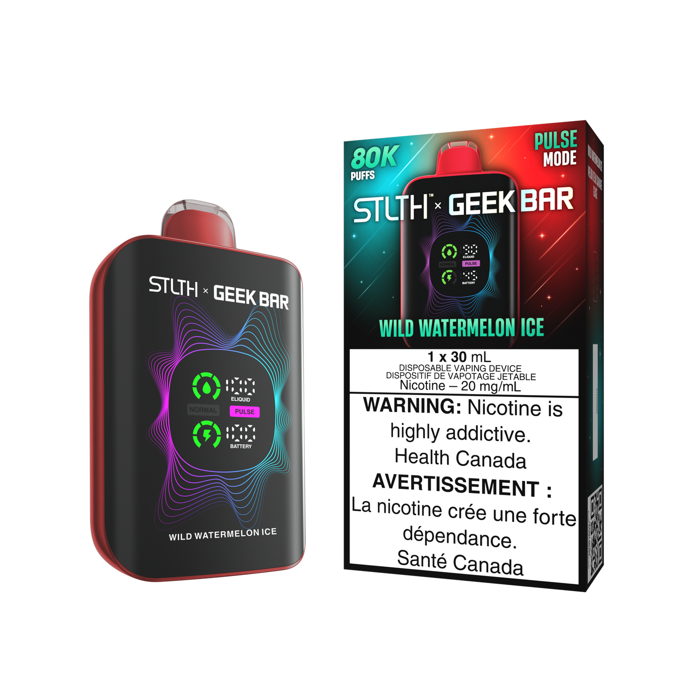 Stlth x Geekbar Disposable Vape - Wild Watermelon Ice