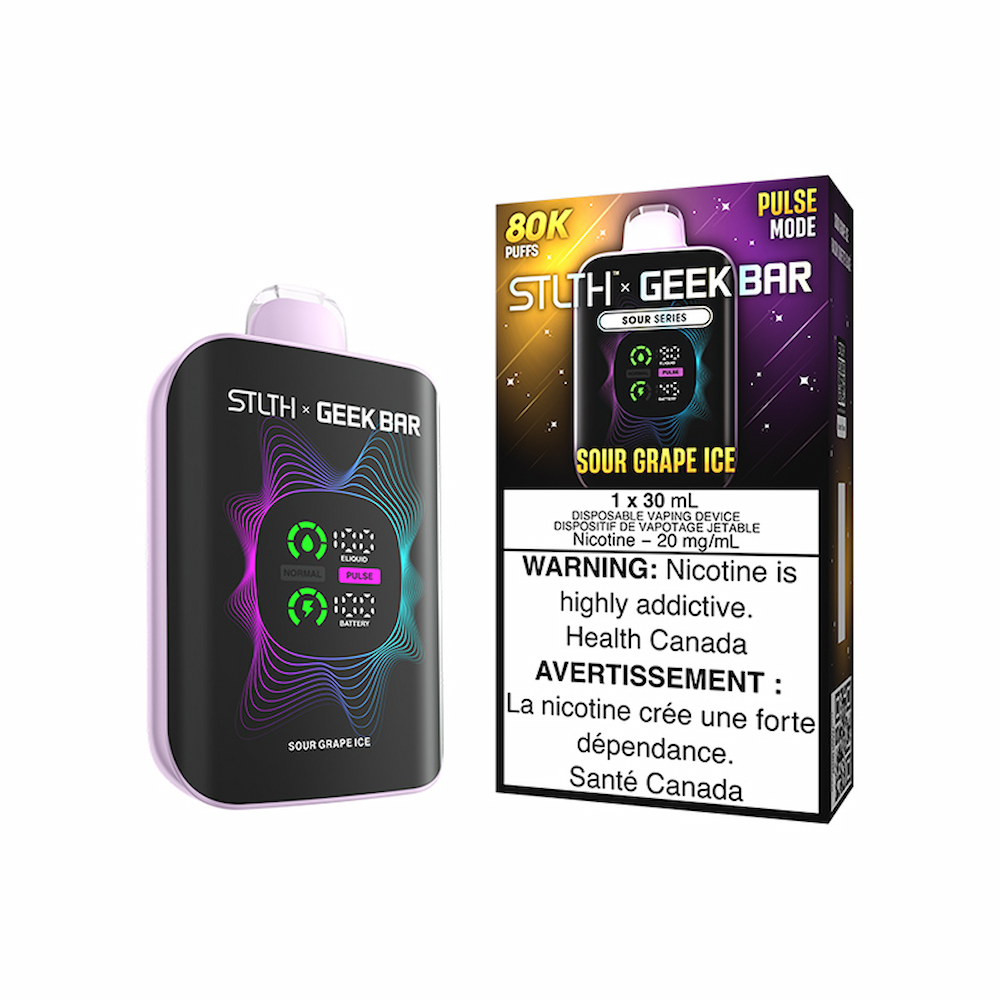 Stlth x Geekbar Disposable Vape - Sour Grape Ice