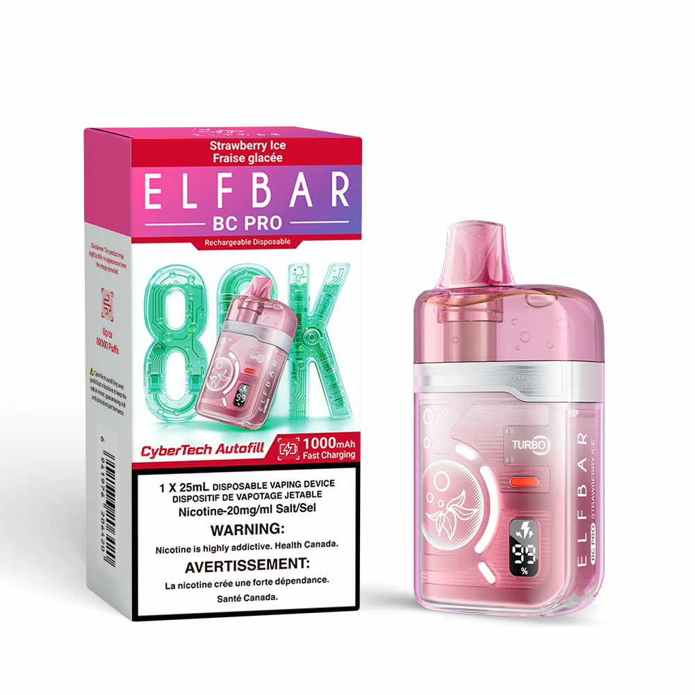Elf Bar Bc Pro 80k Disposable Vape - Strawberry Ice