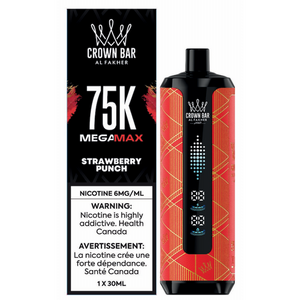 Al Fakher Crown Bar 75K Mega Max Disposable Vape - Strawberry Punch