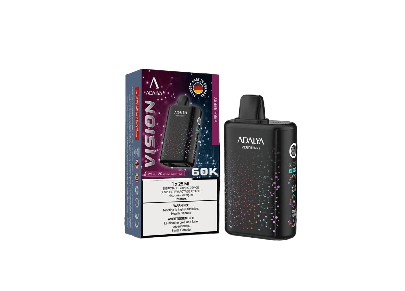 Adalya Vision 60K Disposable Vape - Very Berry