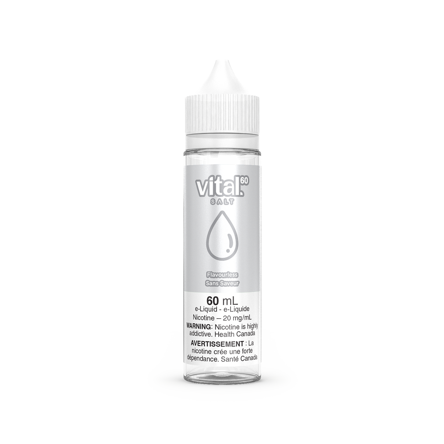 Vital 60 Salt Nic Vape Juice - Flavourless (60ml)