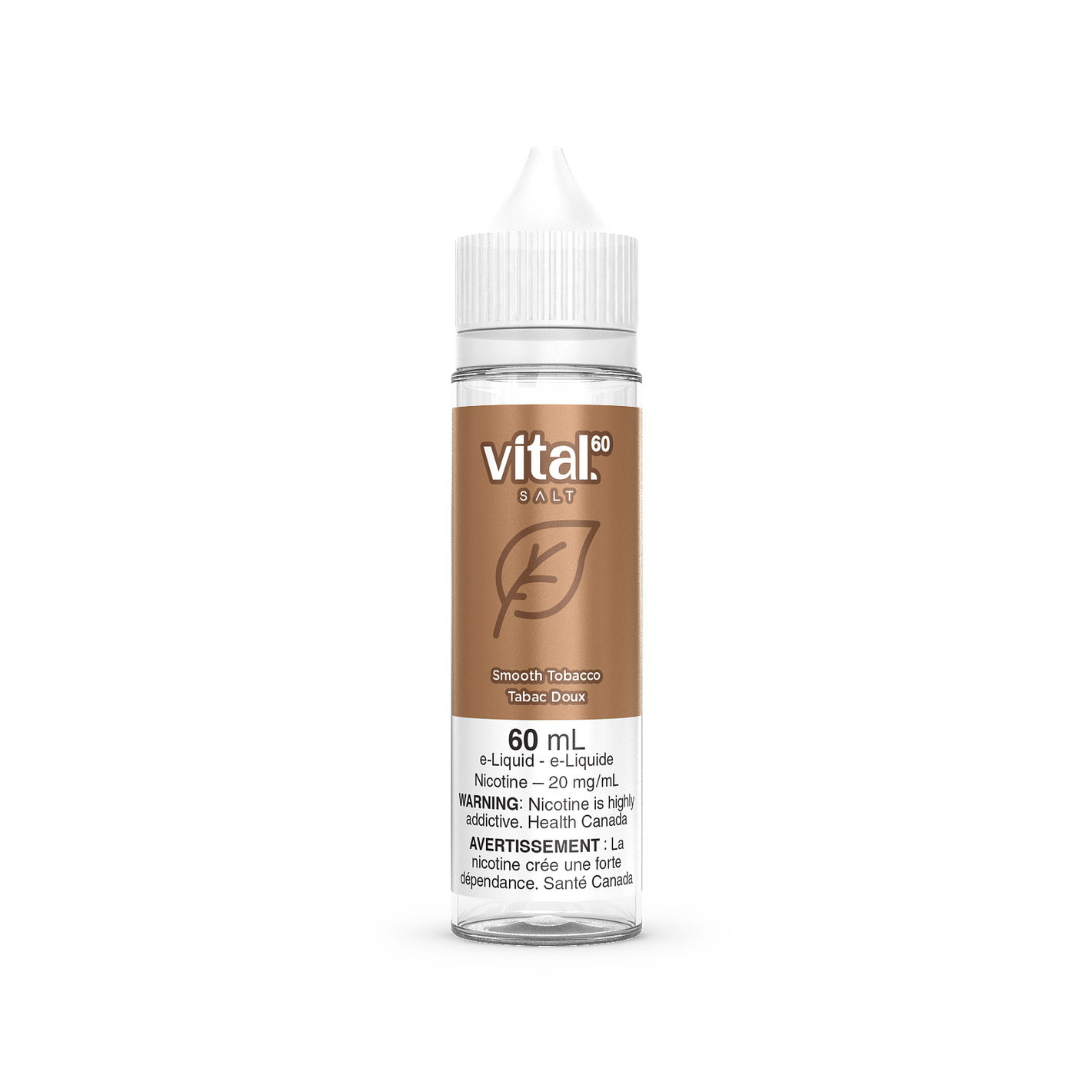 Vital 60 Salt Nic Vape Juice - Smooth Tobacco (60ml)