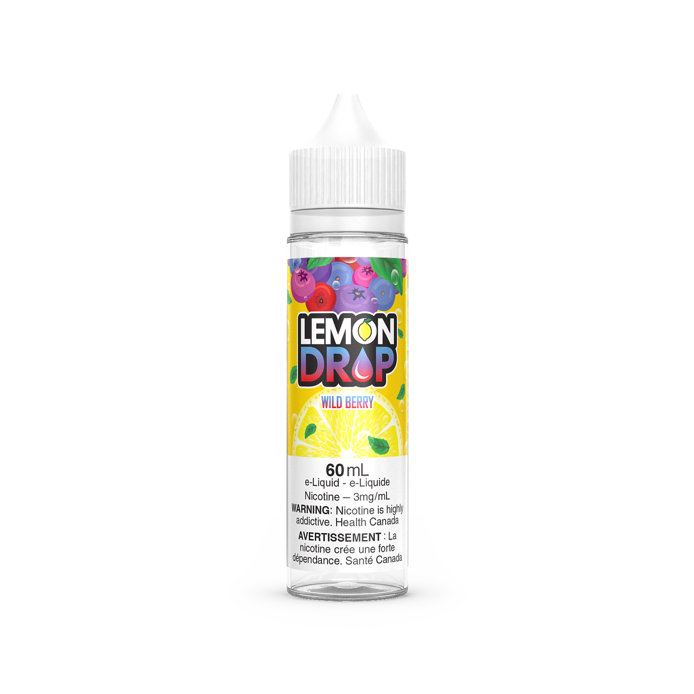 Lemon Drop Vape Juice Freebase - Wild Berry (60mL)